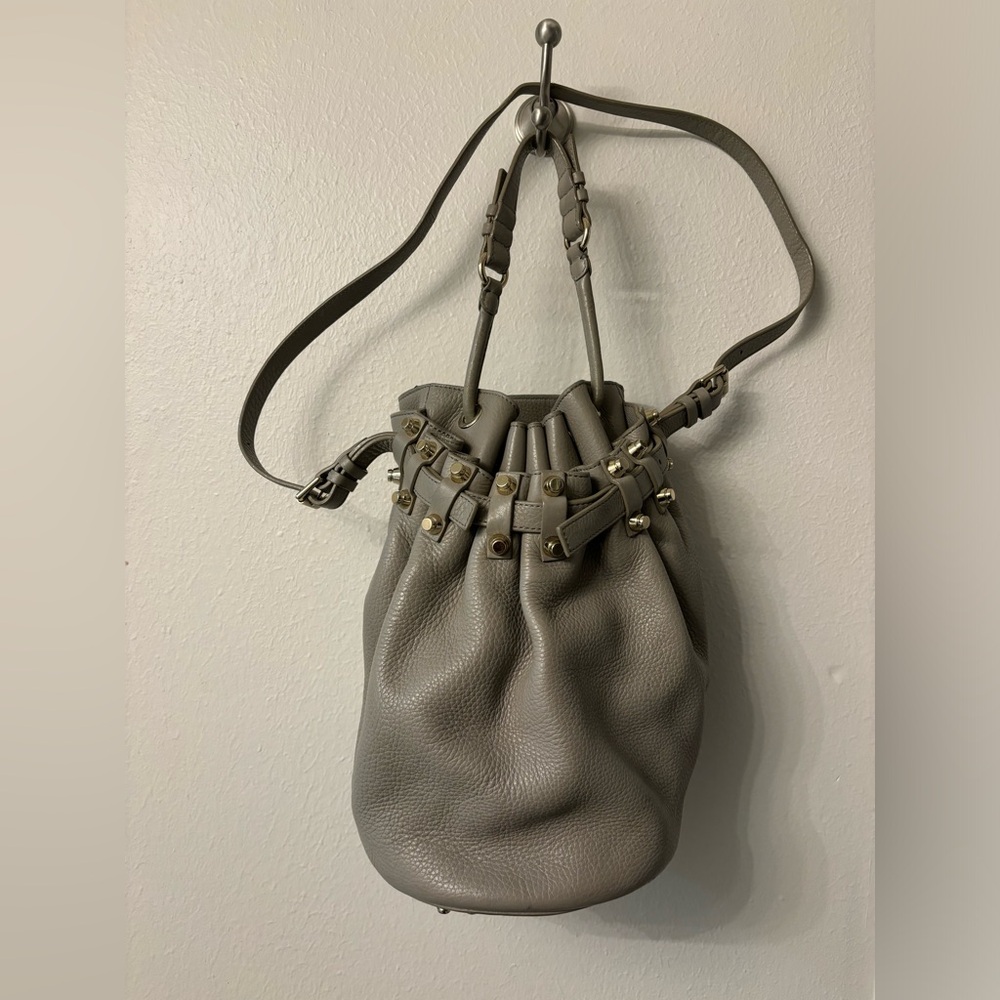 Alexander wang grey bucket bag